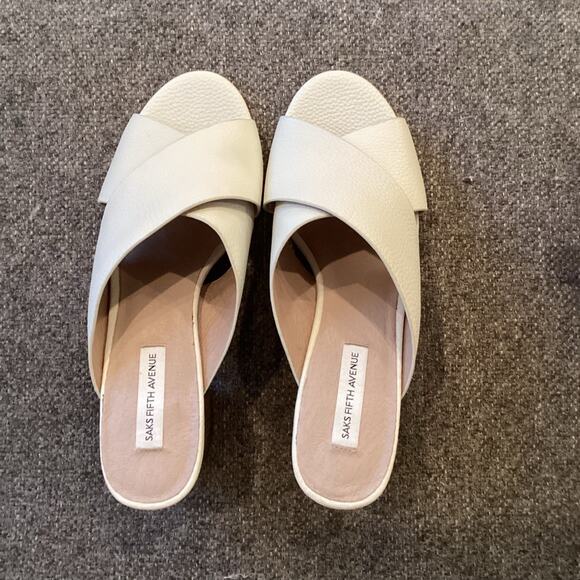 NWT Saks 5th Ave Open Toe Shoes - Picture 1 of 4